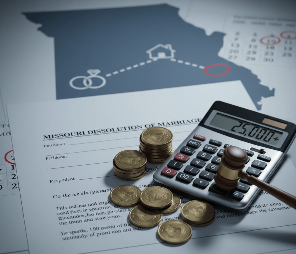 calculating missouri divorce cost